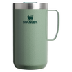 Stanley 24 OZ Stay Hot Camp Mug In Hammertone Green