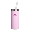 Stanley 10 OZ Everyday Slim Can Cooler Stainless Steel Cup In Cherry Blossom Pink