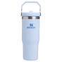 Stanley The IceFlow FlipStraw Water Bottle 30OZ in Glacier Blue