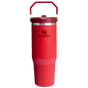 Stanley 30 OZ Ice Flow Flip Straw Insulated Tumbler In Chili Red