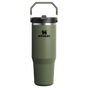 Stanley 30 OZ Ice Flow Flip Straw Insulated Tumbler In Dried Pine Green